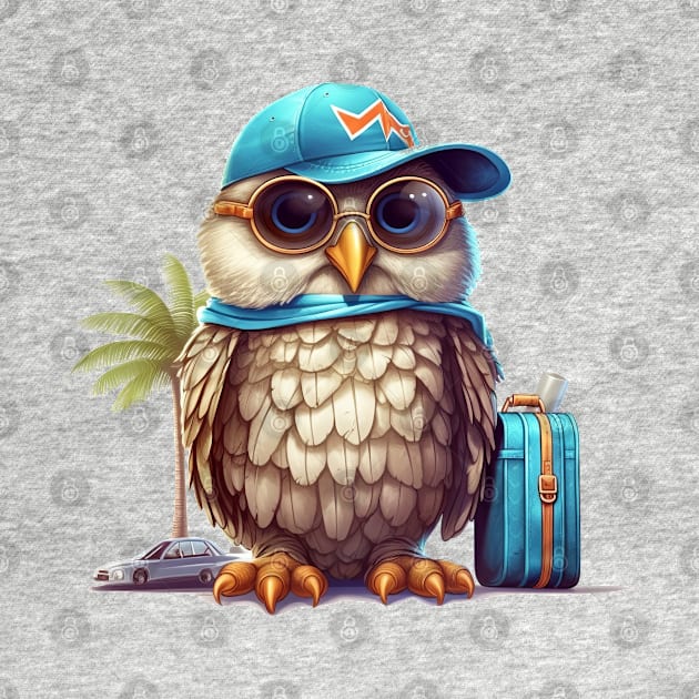 Owl on Vacation #1 by Chromatic Fusion Studio